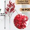 10 Pcs 4th of July Flowers Artificial Babys Breath Fake Silk Patriotic Flowers for Independence Day Home Decor Floral Arrangement Table Centerpieces (10, Mix)